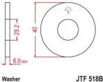 JT Sprockets JTF518B első lánckerék