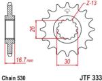 JT Sprockets JTF333.16RB első lánckerék rezgéscsillapító gumival