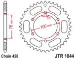 JT Sprockets JTR1844.40 hátsó lánckerék acél