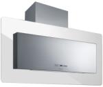 Baraldi Hota design Baraldi Trisia 01TRS090STW80, 90 cm, 800 m3/h, inox/sticla alba (01TRS090STW80) Hota