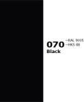  070 ORACAL 641 Black Fekete Öntapadós Dekor Fólia Tapéta Vinyl Fényes Matt