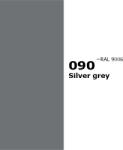  090 ORACAL 641 Silver grey Ezüst Öntapadós Dekor Fólia Tapéta Vinyl Fényes Matt