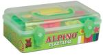  Kit 7 culori x 90gr plastelina + 7 forme modelaj + roller, ALPINO