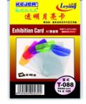  Buzunar PVC, pentru ID carduri, 74 x 105mm, vertical, 10 buc/set, KEJEA - margine transp. color