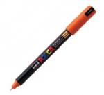  Marker UNI PC-1MR Posca 0, 7 mm varf fin metalic orange
