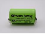 GP Batteries Acumulator GP 110AFH, 2/3A, 2/3R23, 1.2V 1100mAh Ni-Mh cu lamele pentru lipire Baterie reincarcabila