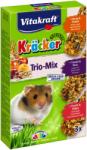 Vitakraft Baton pentru Hamsteri Vitakraft Trio Mix cu Miere, Nuci si Fructe, 3buc