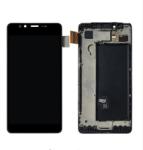 Microsoft NBA001LCD2202 Gyári Microsoft Lumia 950 fekete LCD kijelző érintővel kerettel előlap (NBA001LCD2202)