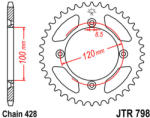 JT Sprockets JTR798.47 hátsó lánckerék acél JT Sprockets