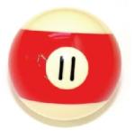  Pool biliárd golyó, 57, 2mm 11-es - pgames