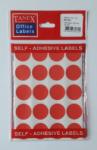 Tanex Etichete autoadezive color, D25 mm, 200 buc/set, Tanex - rosu (TX-OFC-132-RE) - viamond