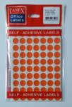 Tanex Etichete autoadezive color, D13 mm, 700 buc/set, Tanex - orange (TX-OFC-129-OG)