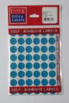 Tanex Etichete autoadezive color, D16 mm, 480 buc/set, Tanex - albastru (TX-OFC-130-BL) - viamond