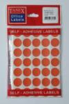 Tanex Etichete autoadezive color, D19 mm, 350 buc/set, Tanex -orange (TX-OFC-131-OG)