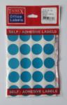 Tanex Etichete autoadezive color, D25 mm, 200 buc/set, Tanex - albastru (TX-OFC-132-BL)
