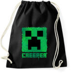 printfashion Minecraft Creeper - Sportzsák, Tornazsák - Fekete (830237)