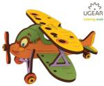 UgearsModels Avion - Puzzle 3D de colorat pentru copii (UG 4820184120433)