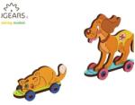 UgearsModels Kitty&Puppy - Puzzle 3D de colorat pentru copii (UG 4820184120457)