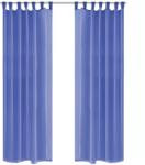 vidaXL Draperii din voal, 2 buc. , 140 x 225 cm, albastru regal (132246)