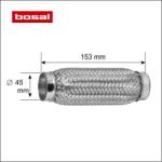 BOSAL Racord flexibil toba esapament 45 x 153 mm BOSAL 265-307