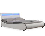 Corium Valencia műbőr ágykeret LED világítással 140x200cm