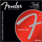 Fender 7250-5L Nickel Plated Steel, Light, Long Scale, 040-115