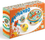 DJECO Állatos színes hangszerkészlet - Dob, csörgő, kasztanyetta - Animambo - Set of 3 instruments: Tambourine, maracas, castanet - Djeco