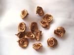  szatén rózsafej 2, 5 cm-es (50 db) arany