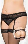 SOFTLINE Garterbelt 3305 black - Plus Size XL