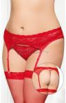 SOFTLINE Garterbelt 3305 red - Plus Size XL