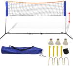 vidaXL Set fileu de badminton, cu fluturași, 500x155 cm (91308) - vidaxl