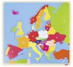 Goki Puzzle din lemn Harta Europei