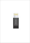 Astrum 8 pin Lightning - Micro USB átalakító adapter MFI engedéllyel fekete