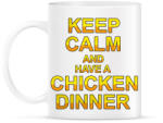 printfashion PUBG - Keep Calm and have a Chicken Dinner - Bögre - Fehér (874234)