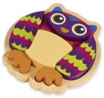 Oops Puzzle din lemn colorat Oops Bufnita 9 piese (460230099AS)