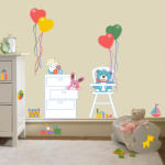 BeKid Stickere perete copii Petrecerea ursuletului - 140 x 100 cm