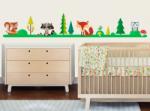 BeKid Sticker decorativ Veselia animalutelor - 150 x 77 cm