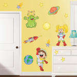 BeKid Stickere perete copii Explorand Spatiul Cosmic - 120 x 43 cm