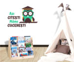 BeKid Stickere perete copii Citesti si cuceresti - 50 x 69 cm