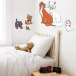 BeKid Sticker decorativ Pisicute aristocrate - 60 x 46 cm