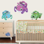 BeKid Stickere perete copii Masinute - 96 x 80 cm