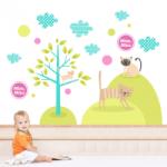 BeKid Sticker decorativ Pisicute neastamparate - 133 x 90 cm