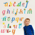 BeKid Stickere perete copii Eu sunt Abecedarel - 120 x 53 cm