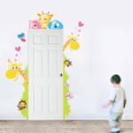 BeKid Stickere perete copii Girafe vesele - 109 x 180 cm