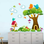 BeKid Stickere perete copii Povestea pasarelelor - 71 x 59 cm