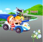 BeKid Tablou canvas Finish line - 40 x 40 cm