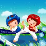 BeKid Tablou canvas Kickboxing - 20 x 20 cm