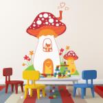 BeKid Stickere perete copii Ciupercuta cu vulpe - 81 x 100 cm