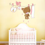 BeKid Stickere perete copii Pink Teddy - 71 x 50 cm