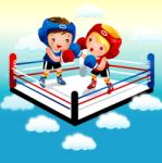 BeKid Tablou canvas Boxing - 40 x 40 cm